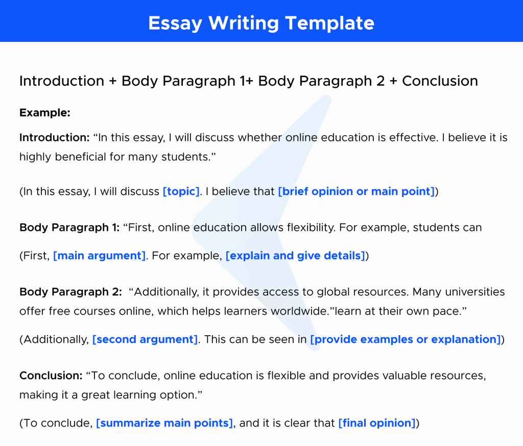 Essay Writing Template 